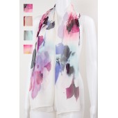 Floral Silky Scarf 12